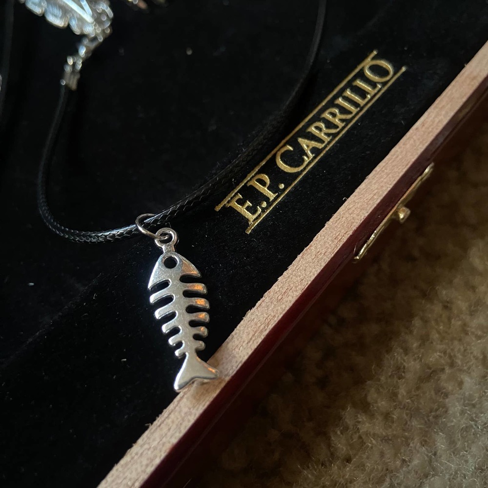 Bone Fish - Silver Necklace